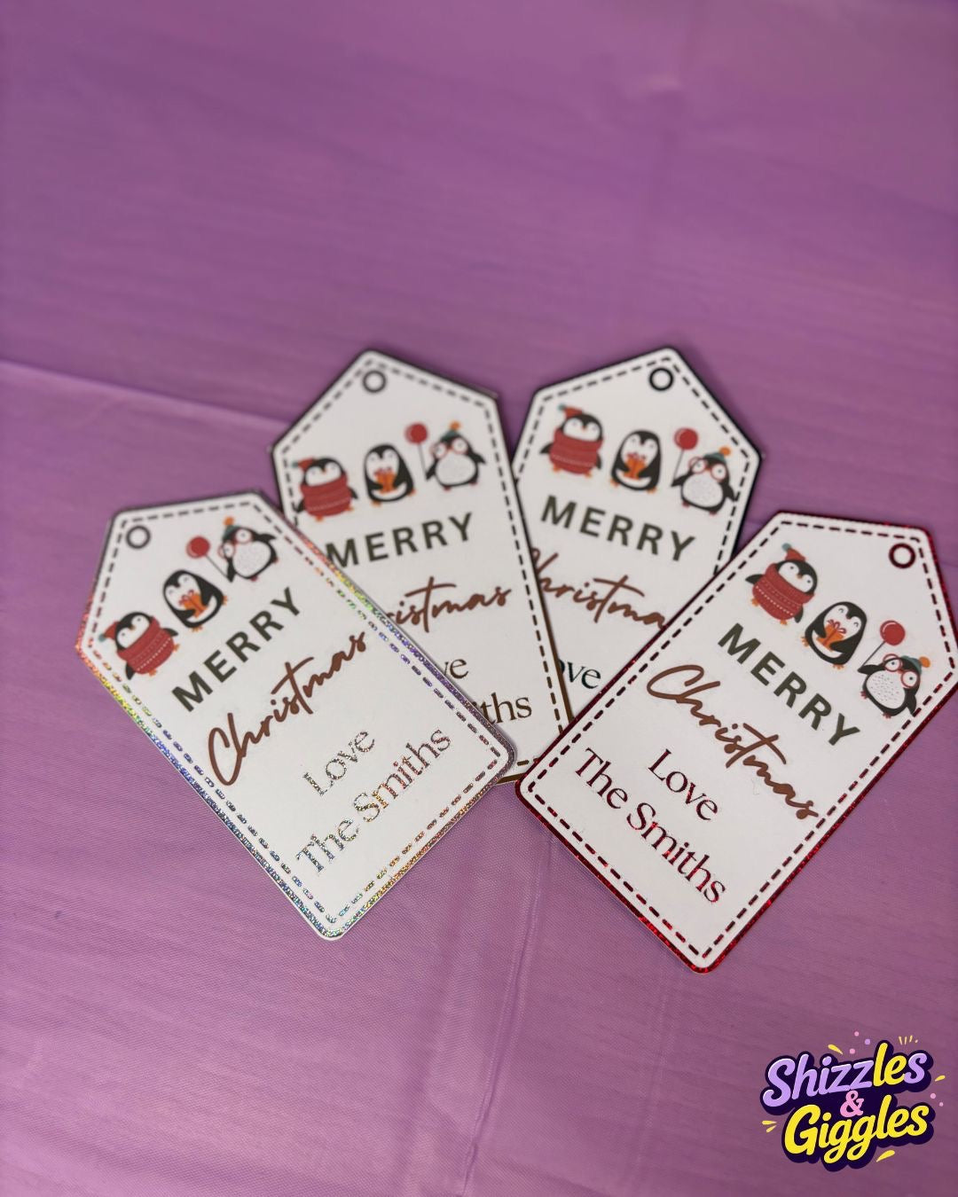 6 Personalised gift tags large