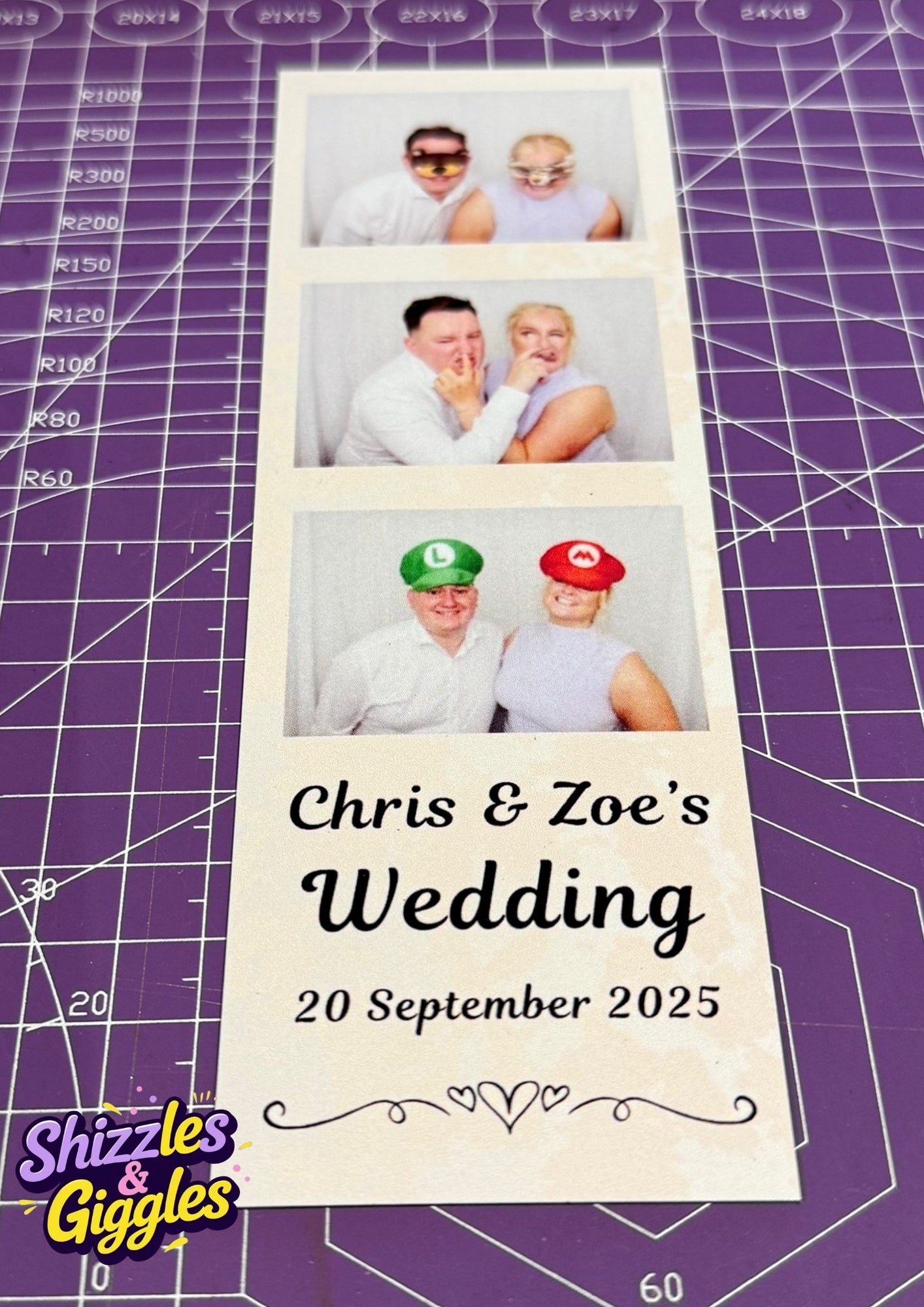 Photobooth style magnets