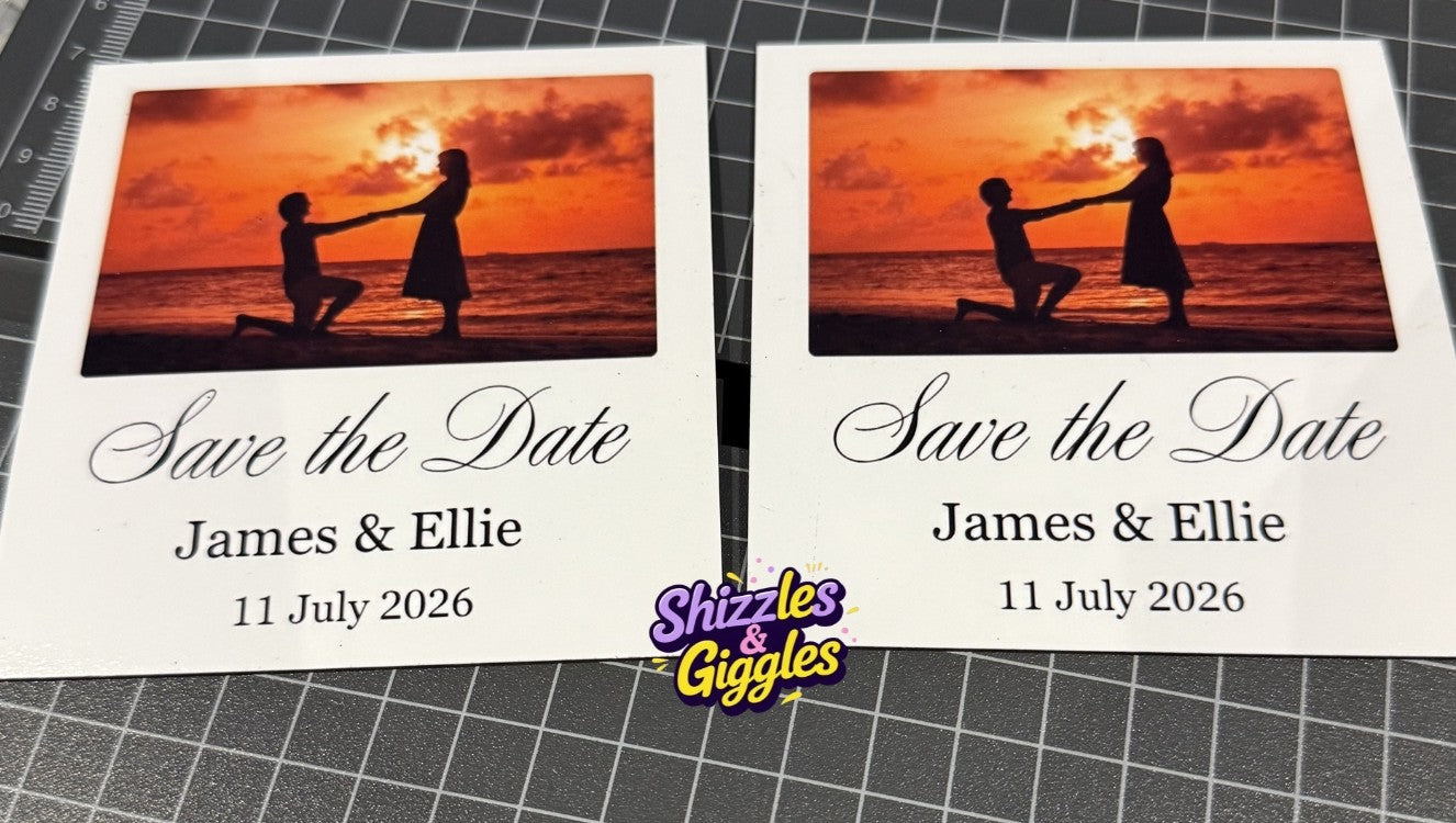 Save the date photo magnets
