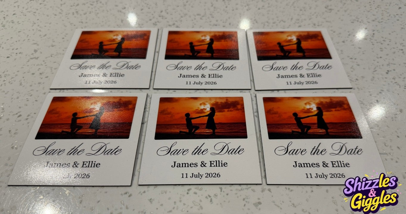 Save the date photo magnets